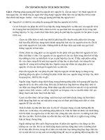 ÔN tập môn PHÂN TÍCH môi TRƯỜNG