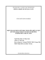 skkn một số giải pháp giúp học sinh lớp 6 rèn luyện kĩ năng soạn thảo văn bản ở trường PTDTBT THCS trung tiến 