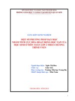 skkn một số PHƯƠNG PHÁP dạy học NHẰM TÍCH cực hóa HOẠT ĐỘNG học tập của học SINH ở môn TOÁN lớp 4 THEO CHƯƠNG TRÌNH VNEN 