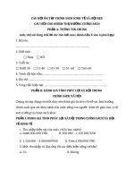 CÂU hỏi ôn tập CHÍNH SÁCH KINH tế xã hội NEU