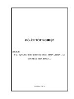 ỨNG DỤNG PLC ĐIỀU KHIỂN TỰ ĐỘNG ĐẾM VÀ PHÂN LOẠI  SẢN PHẨM TRÊN BĂNG TẢI