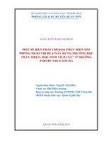 skkn một số BIỆN PHÁP CHỈ đạo THỰC HIỆN tốt PHONG TRÀO THI ĐUA“XÂY DỰNG TRƯỜNG học THÂN THIỆN  học SINH TÍCH cực” ở TRƯỜNG PTDTBT THCS sơn hà 