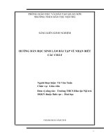 skkn hướng dẫn học sinh làm bài tập về nhận biết các chất 