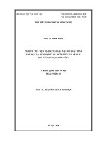 Nghiên cứu thực vật rừng ngập mặn có hoạt tính sinh học tại vuờn quốc gia xuân thủy và đề xuất khả năng sử dụng bền vững tt