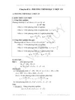 Chuyen de 4 phuong trinh bac 2 pdf