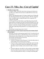 Case 15 Phân tích tài chính theo tình huống uel