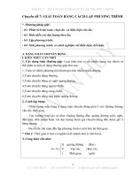 Chuyen de 7 giai toan bang cach lap phuong trinh