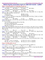 BÀI tập lý THUYẾT NÂNG CAO ESTE   LIPIT 