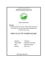 Đánh giá công tác quản lý nhà nước về đất đai tại xã hà lương   huyện hạ hòa   tỉnh phú thọ giai đoạn 2014   2016 