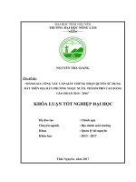 Đánh giá công tác cấp giấy chứng nhận quyền sử dụng đất trên địa bàn phường ngọc xuân, thành phố cao bằng giai đoạn 2014   2016 