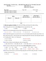 De thi hoc ki 2 hoa 10 moix