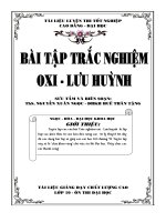 CHUONG 6  OXI và LUU HUNH 