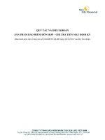 Bảo hiểm hỗn hợp chi trả tiền mặt định kỳ_Quy tắc và Điều khoản sản phẩm
