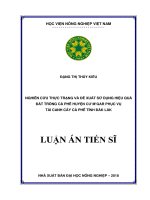 Nghiên cứu thực trạng và đề xuất sử dụng hiệu quả đất trồng cà phê huyện Cư M’gar phục vụ tái canh cây cà phê tỉnh Đắk Lắk (Luận án tiến sĩ)