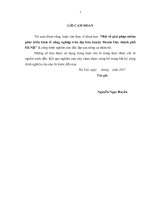 Một số giải pháp nhằm phát triển kinh tế nông nghiệp trên địa bàn huyện Thanh Oai, Thành phố Hà Nội (Luận văn thạc sĩ)