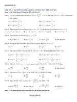 DAYHOCTOAN VN bài tập nguyên hàm tích phân hạn chế chống casio