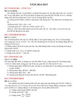 đề thi vào 10 các tỉnh trên toàn quốc cực hay