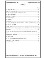 MỘT SỐ BIỆN PHÁP GIÚP TRẺ 4 – 5 TUỔI HỌC TỐT HOẠT ĐỘNG GIÁO DỤC ÂM NHẠC