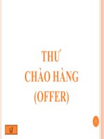 Bài thuyết trình kỹ năng viết thư chào hàng offer 