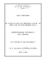 Quản lý hoạt động dạy học môn Toán tại các trường trung học phổ thông của Quận Đống Đa  Thành phố Hà Nội (Luận văn thạc sĩ)