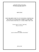 Quản trị chiến lược của các ngân hàng thương mại nhà nước sau cổ phần hoá nghiên cứu điển hình tại ngân hàng TMCP đầu tư và phát triển việt nam  