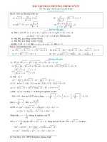 LOI GIAI bài tập PHẦN PHƯƠNG TRINH VO TY