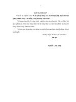 Giải pháp nâng cao chất lượng đội ngũ cán bộ giảng viên trường cao đẳng công thương việt nam 