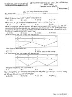 Đề thi thử môn Toán trường THPT Lê Qúy Đôn – Hà Nội lần 2 – 2018