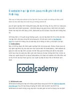 6 website học lập trình Java miễn phí tốt nhất hiện nay