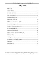 (Tống nữ quỳnh vi) một số  biện pháp trong công tác chủ nhiệm lớp 