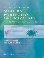 Springer bern scherer  r douglas martin 2005 introduction to modern portfolio optimization with nuopt s plus and s bayes springer 