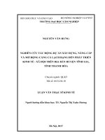 Nghiên cứu tác động dự án xây dựng, nâng cấp và mở rộng cảng cá lạch bạng đến phát triển kinh tế   xã hội trên địa bàn huyện tĩnh gia, tỉnh thanh hóa 