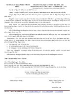 ĐỀ THI PHÂN TÍCH THIẾT KẾ HỆ THỐNG THÔNG TIN