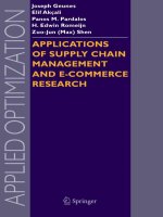 Springer applications of supply chain management and e commerce research 2005 ISBN0387233911