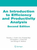 Springer introduction to efficiency and productivity analysis 2nd edition 2005 ISBN0387242651  