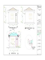 Bản vẽ thiết kế   Nhà Bảo Vệ 02