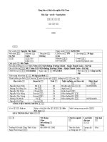 CV tiếng hàn mẫu tham khảo