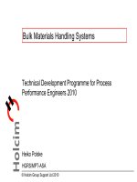 Các thiết bị vận tải sử dụng trong nhà máy xi măng