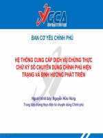 HỆ THỐNG CUNG CẤP DỊCH VỤ CHỨNG THỰC CHỮ KÝ SỐ CHUYÊN DÙNG CHÍNH PHỦ HIỆN TRẠNG VÀ ĐỊNH HƯỚNG PHÁT TRIỂN
