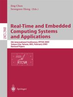 Springer real time and embedded computing systems and applications 9th international conference tainan city taiwan ISBN 3540219749 635s ling  2004