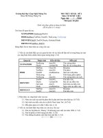 ĐỀ THI THỰC HÀNH MÔN CƠ SƠ DỮ LIỆU ĐẠI HỌC CÔNG NGHỆ ĐỀ 2