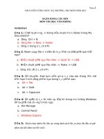 Cau hoi trac nghiem tin hoc van phong 