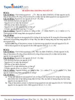 ĐỀ KIỂM TRA CHƯƠNG NGUYÊN tử (có lời giải chi tiết)