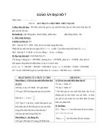 Giáo án Đại số 7 chương 4 bài 2: Giá trị của một biểu thức đại số