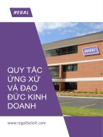 QUY TẮC ỨNG XỬ VÀ ĐẠO ĐỨC KINH DOANH