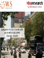 KHẢO SÁT VỀ CÁC VẤN ĐỀ LIÊN QUAN ĐẾN CUỘC SỐNG (Việt Nam – 06.2012)