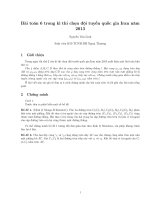 Bài toán 6 trong kì thi chọn đội tuyển quốc gia Iran năm 2013 Nguyễn Văn Linh