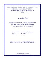 NGHIÊN CỨU, ĐỀ XUẤT CHẾ ĐỘ NƯỚC HỢP LÝ ĐỂ PHÁT TRIỂN RỪNG TRÀM TÁI SINH VƯỜN QUỐC GIA U MINH THƯỢNG