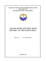 Tài liệu Thực hành môn Kỹ thuật đo lường TNUT