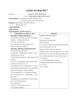 Giáo án Đại số 7 chương 4 bài 1: Khái niệm về biểu thức đại số